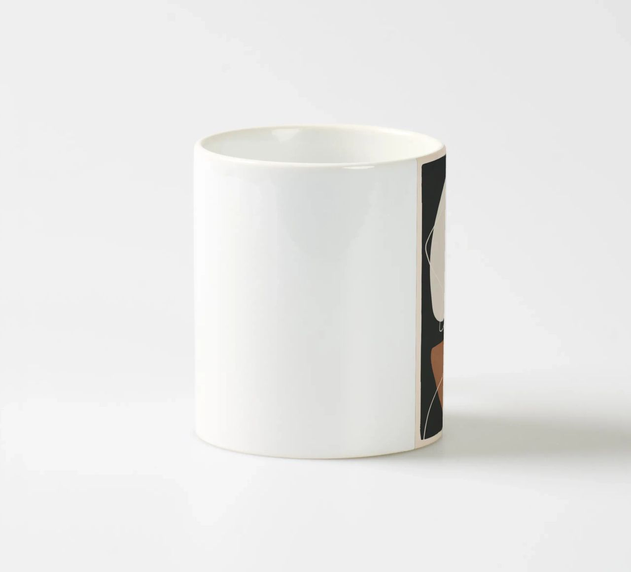 Minimal Colorful Abstract Shapes 3 tazza in ceramica da Flow Line
