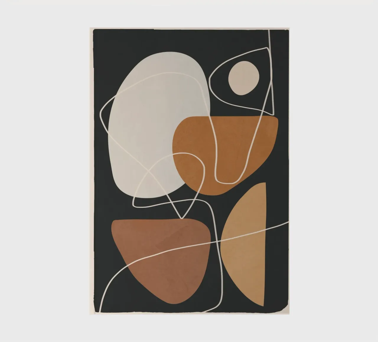 Minimal Colorful Abstract Shapes 3 notitieboek van Flow Line