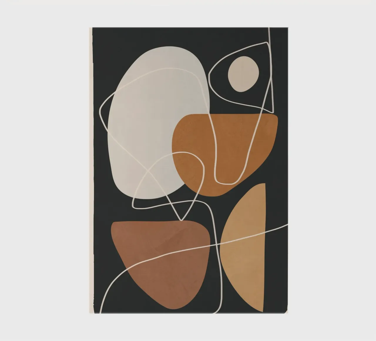 Minimal Colorful Abstract Shapes 3 notitieboek van Flow Line