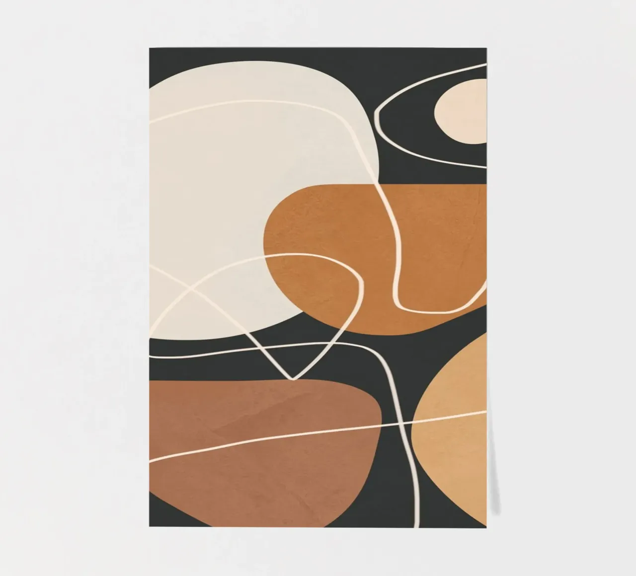 Minimal Colorful Abstract Shapes 3 foglio adesivo da Flow Line