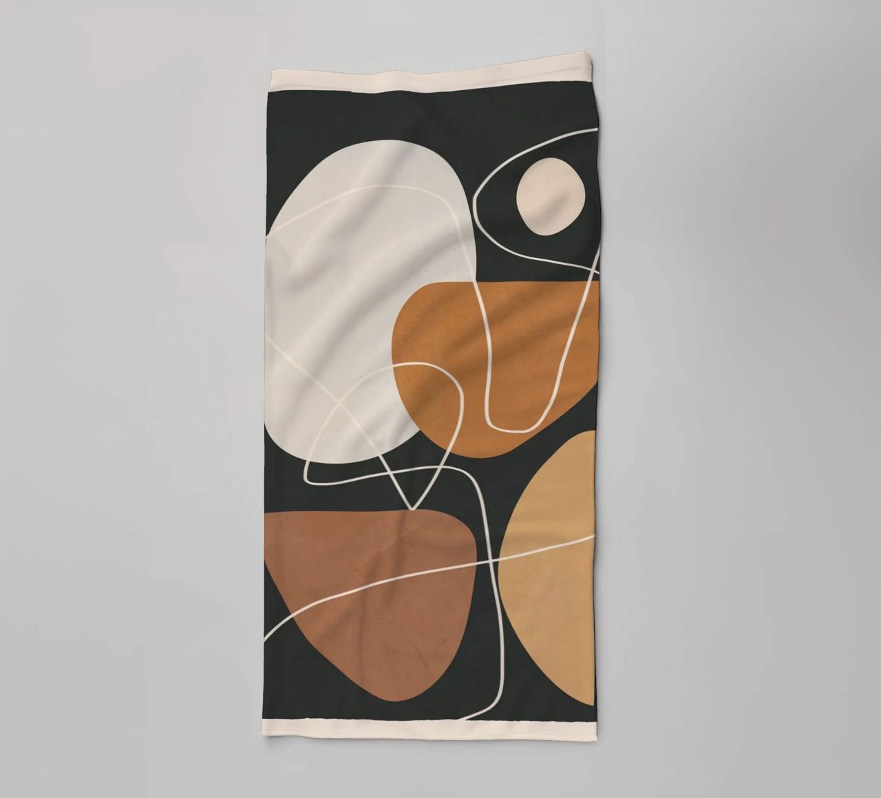 Minimal Colorful Abstract Shapes 3 asciugamano da bagno da Flow Line