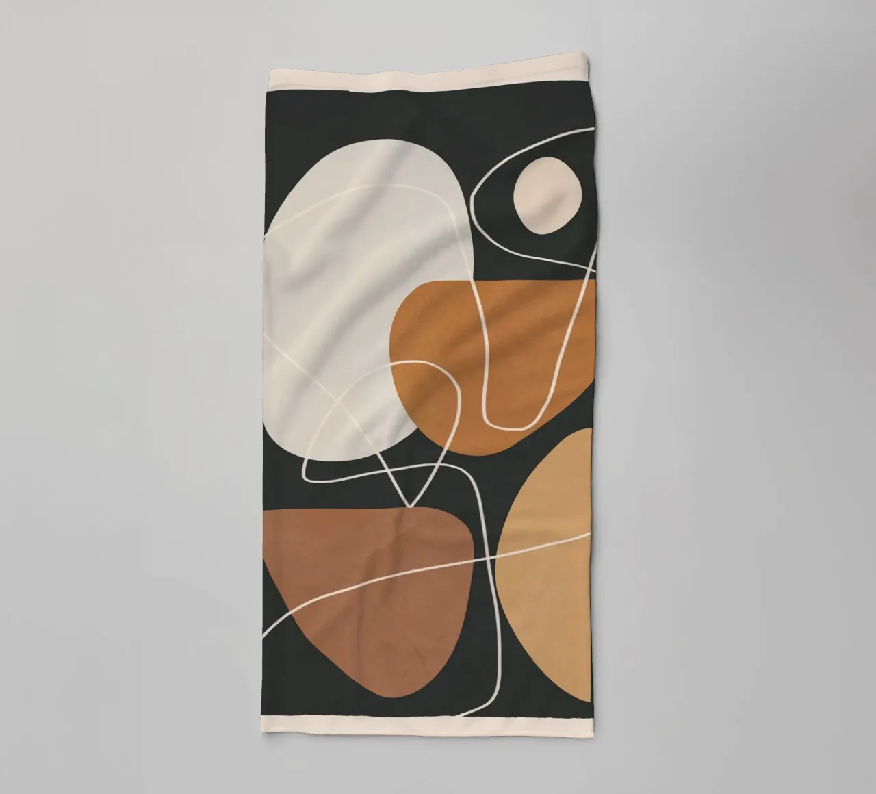 Minimal Colorful Abstract Shapes 3 serviette de bain de Flow Line