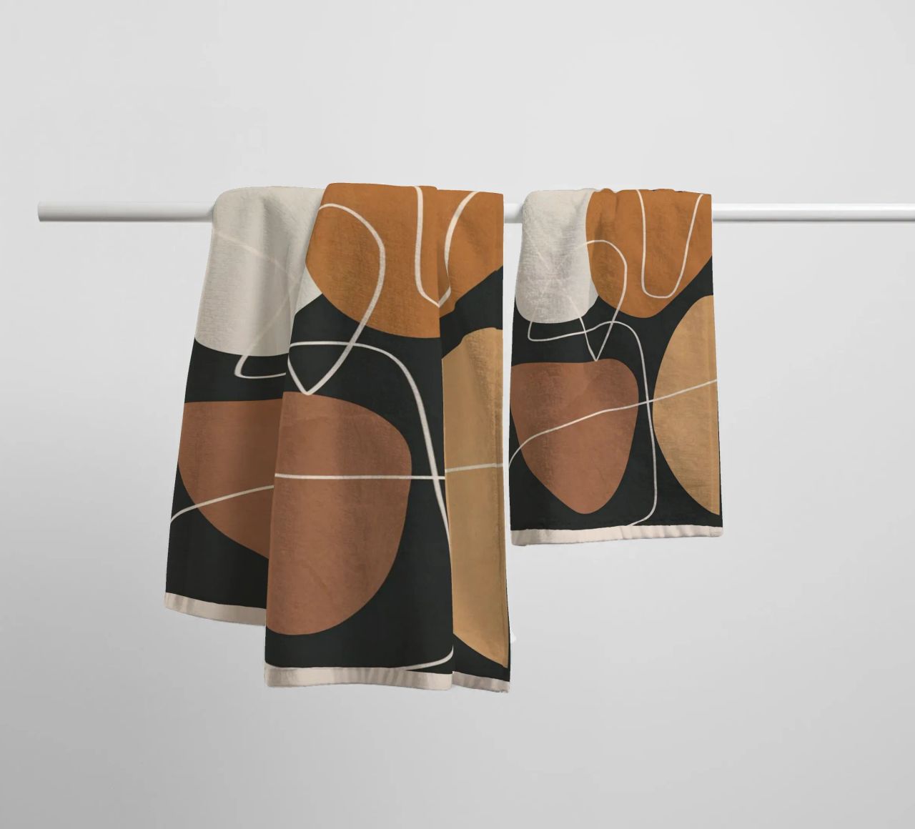Minimal Colorful Abstract Shapes 3 asciugamano da bagno da Flow Line