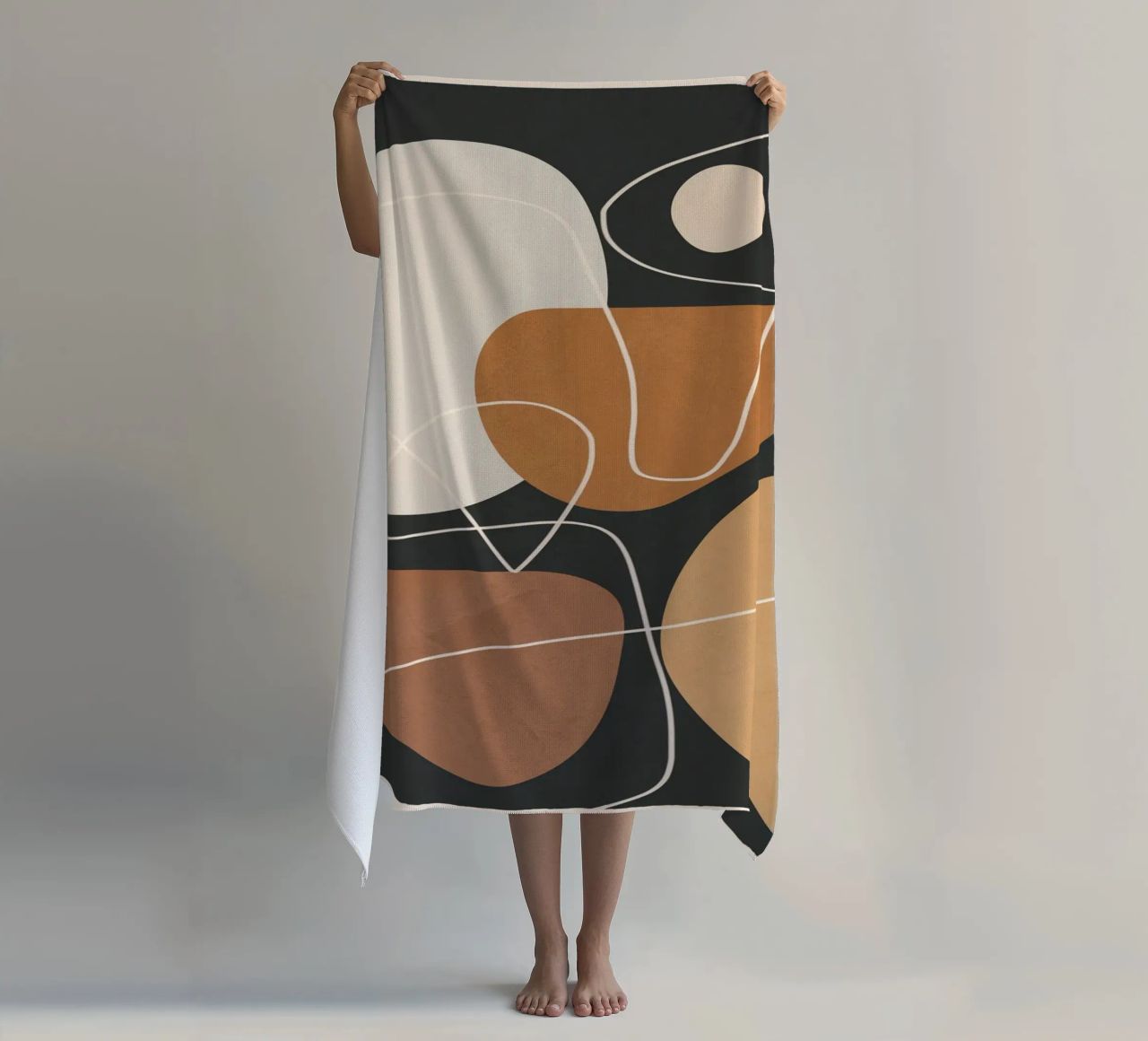 Minimal Colorful Abstract Shapes 3 telo mare da Flow Line