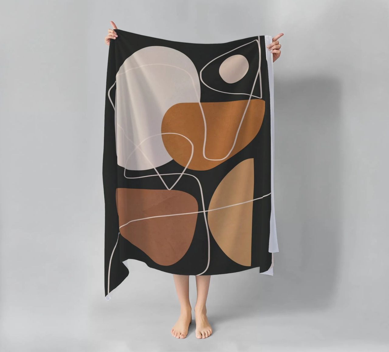 Minimal Colorful Abstract Shapes 3 telo mare da Flow Line