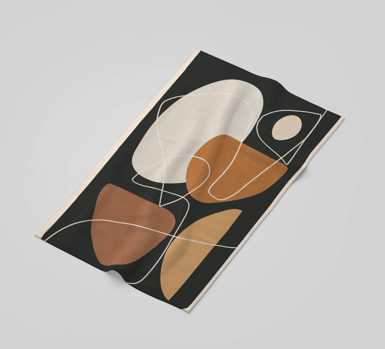 Minimal Colorful Abstract Shapes 3 telo mare da Flow Line