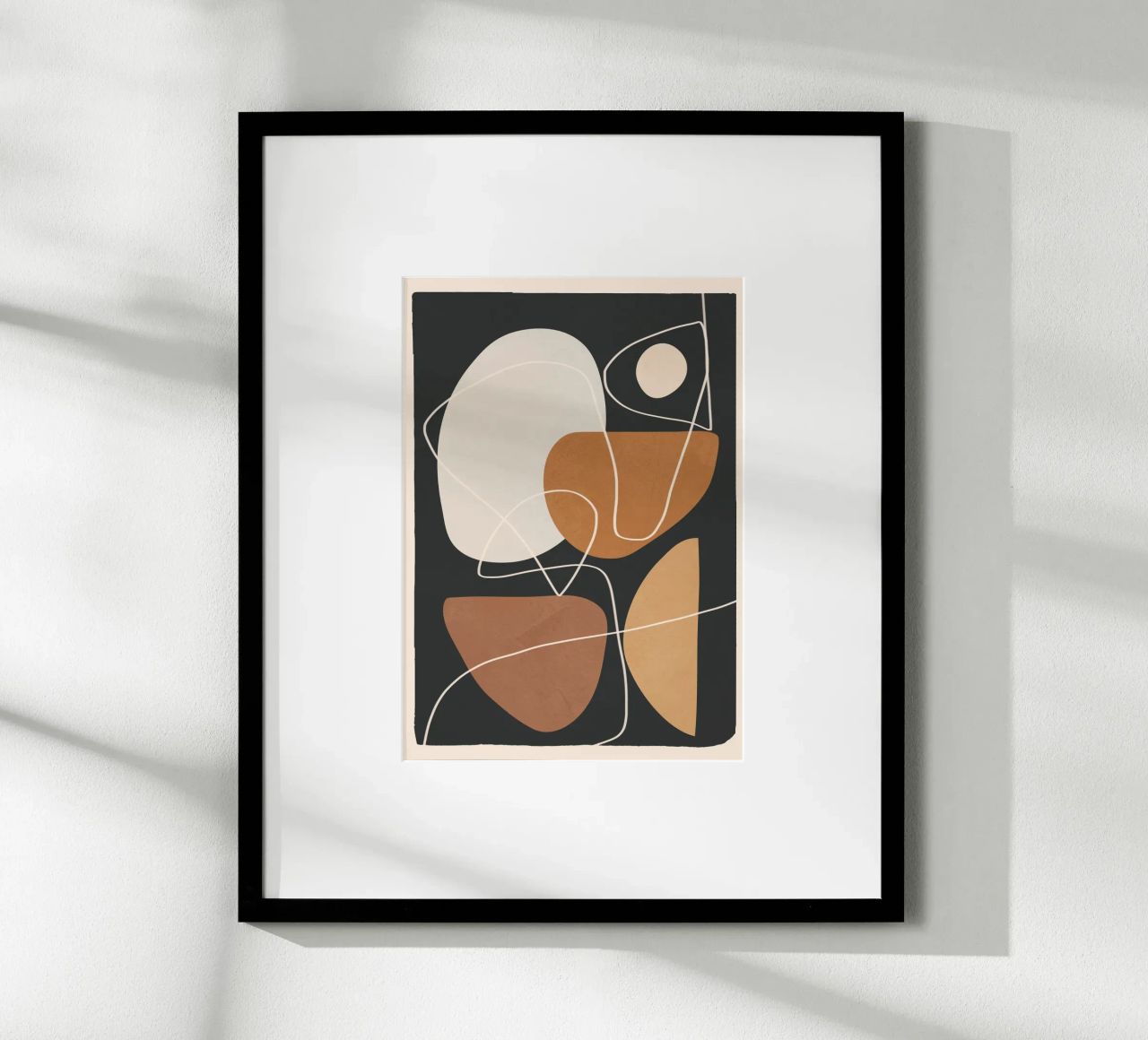 Minimal Colorful Abstract Shapes 3 carta hahnemühle da Flow Line