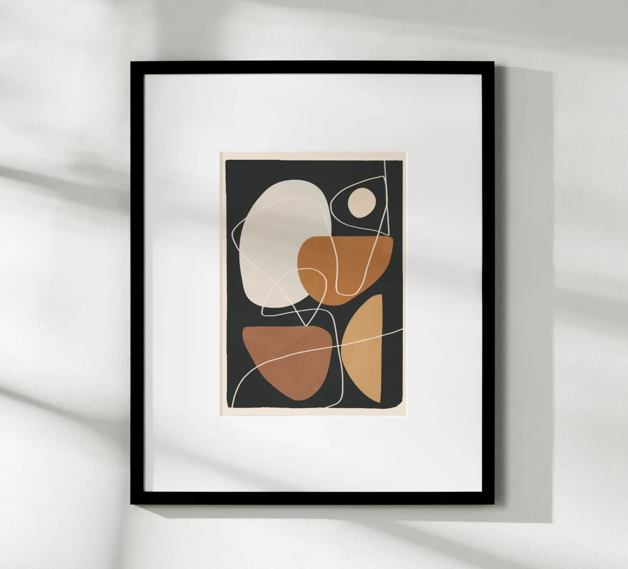 Minimal Colorful Abstract Shapes 3 carta hahnemühle da Flow Line