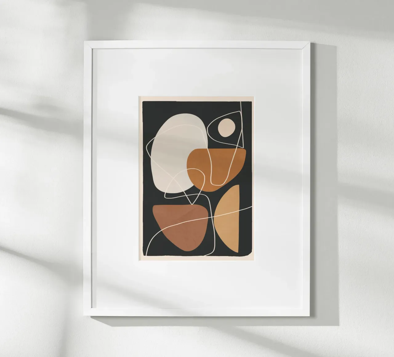 Minimal Colorful Abstract Shapes 3 carta hahnemühle da Flow Line