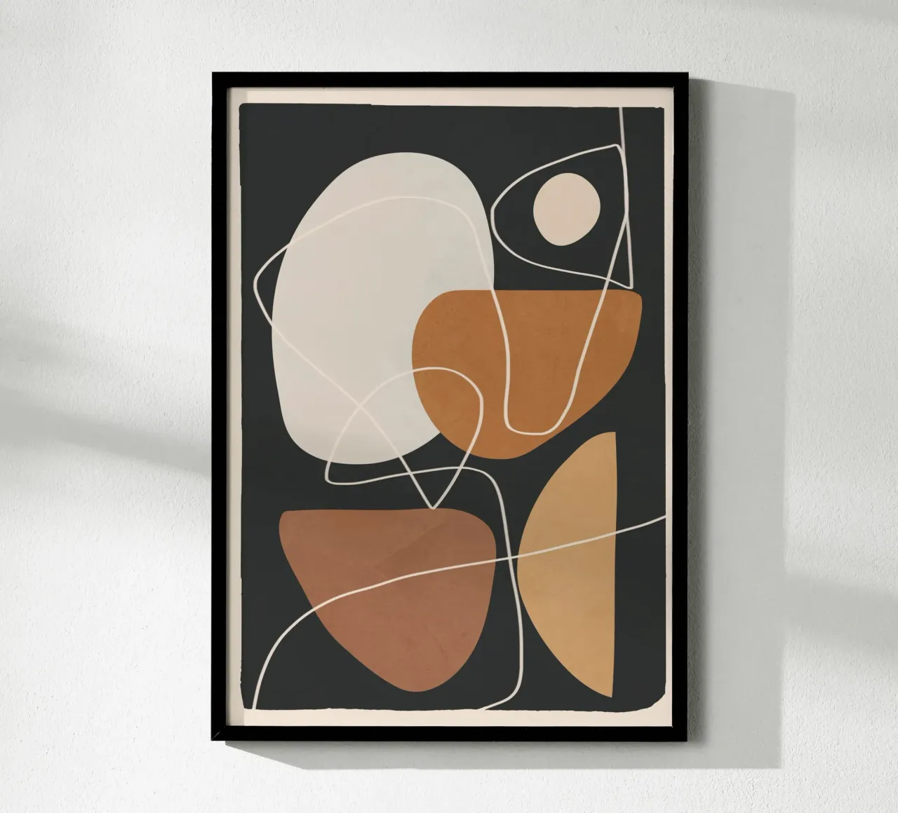 Minimal Colorful Abstract Shapes 3 carta hahnemühle da Flow Line