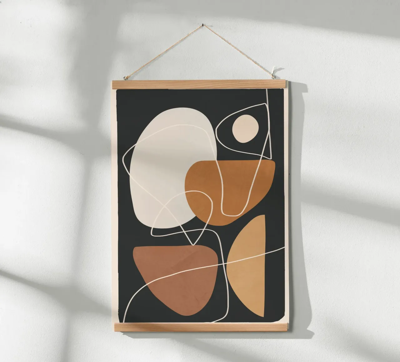 Minimal Colorful Abstract Shapes 3 poster de Flow Line