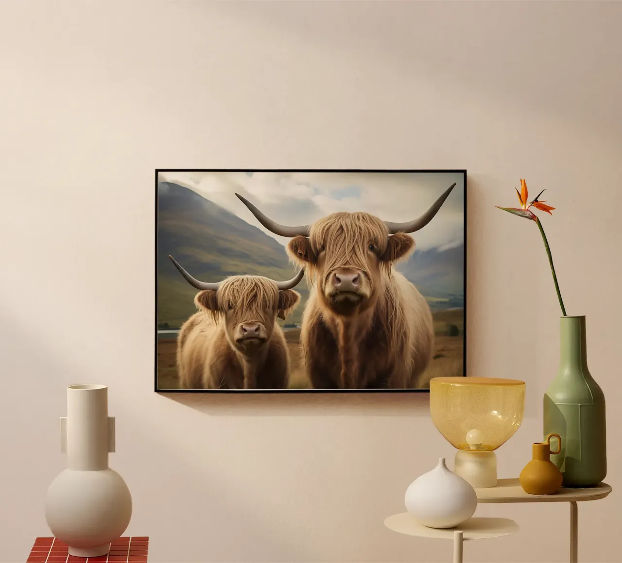corna di bovini highland plexiglass da Kirsten C Nolan