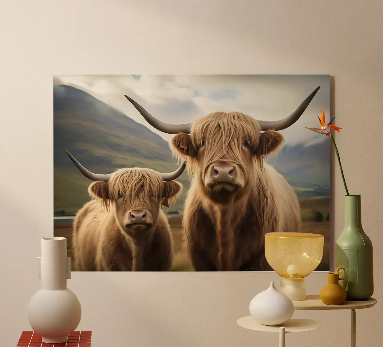 corna di bovini highland plexiglass da Kirsten C Nolan