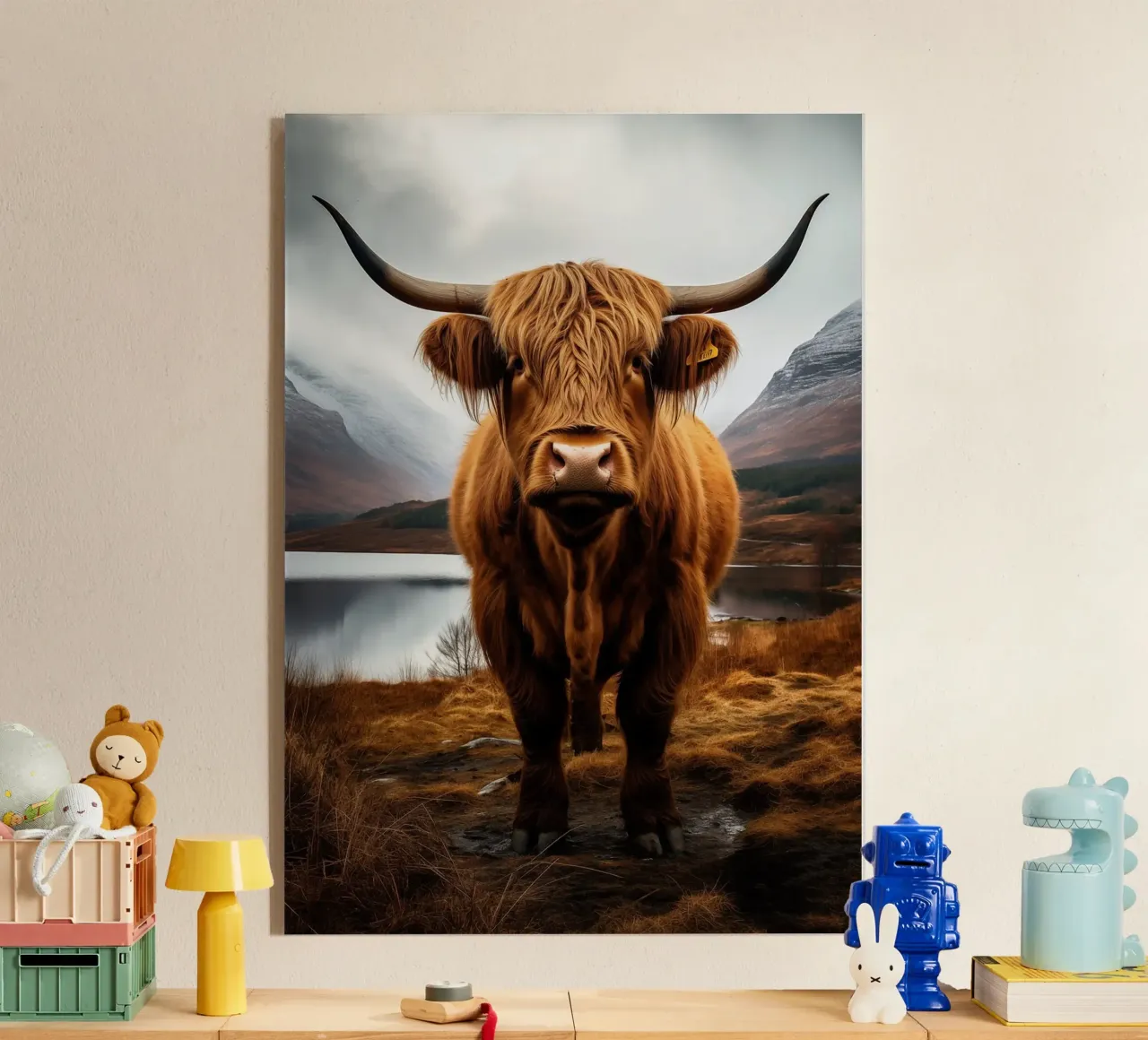 corna di mucca highland plexiglass da Kirsten C Nolan