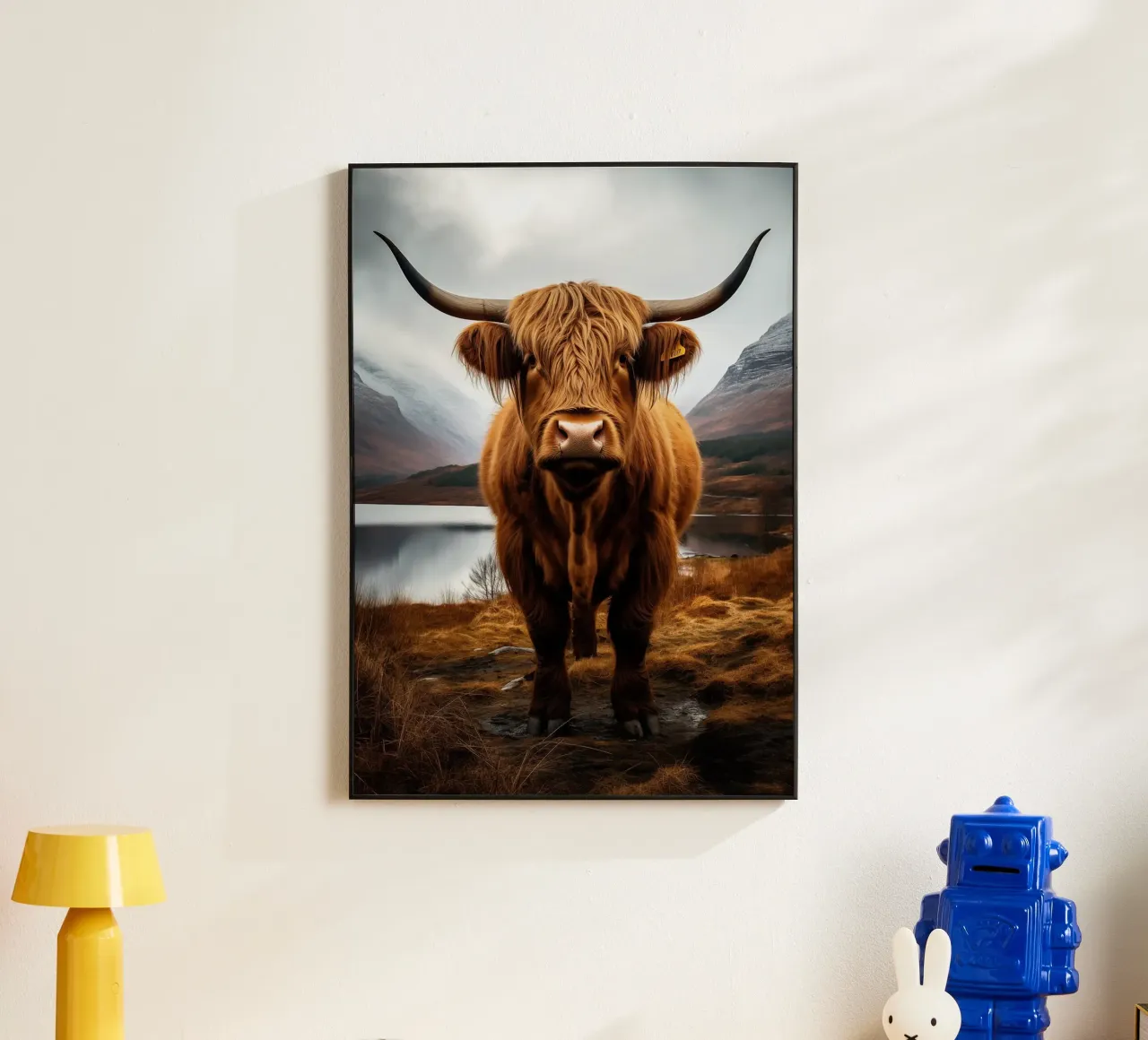corna di mucca highland alluminio dibond da Kirsten C Nolan