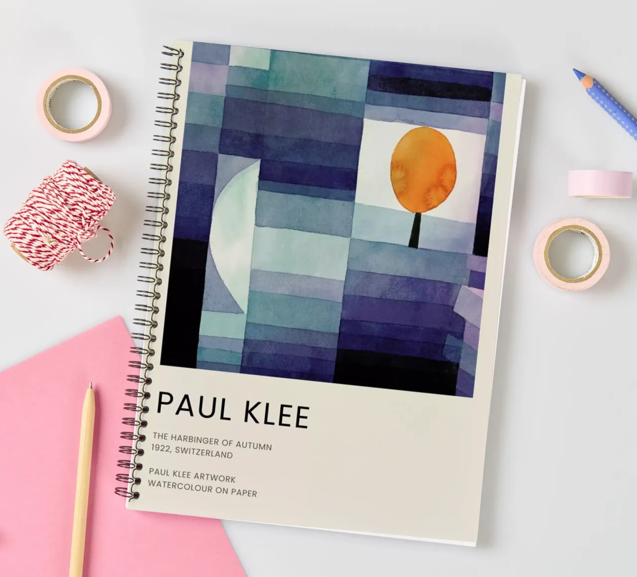 Klee - The Harbinger of Autumn spiral notebook by Vintage by JUNIQE