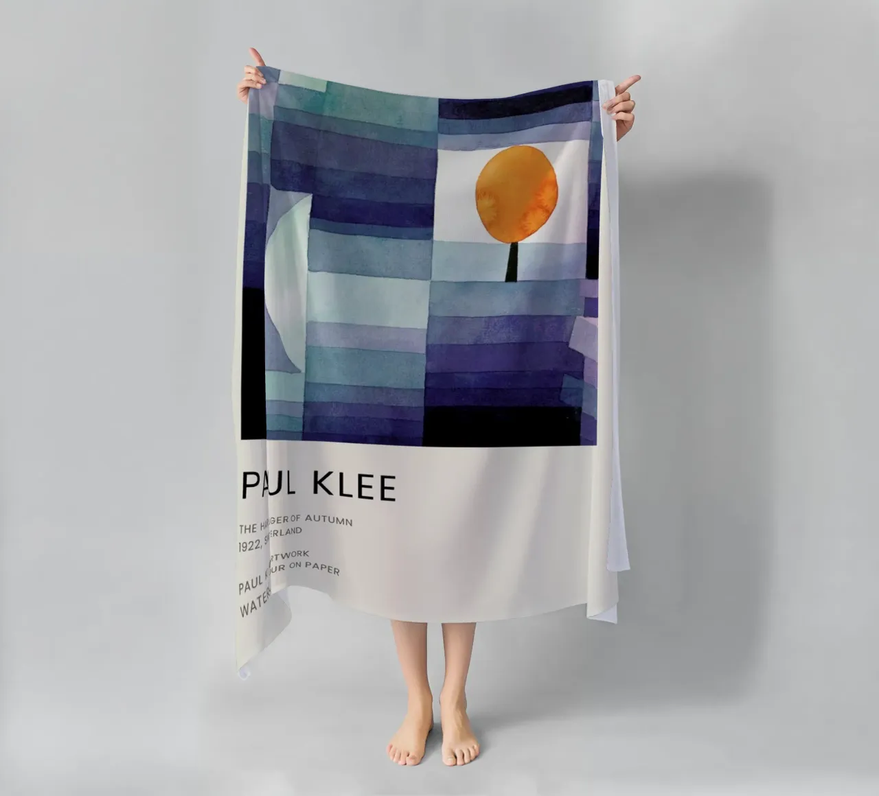 Klee - The Harbinger of Autumn beach towel by Vintage by JUNIQE