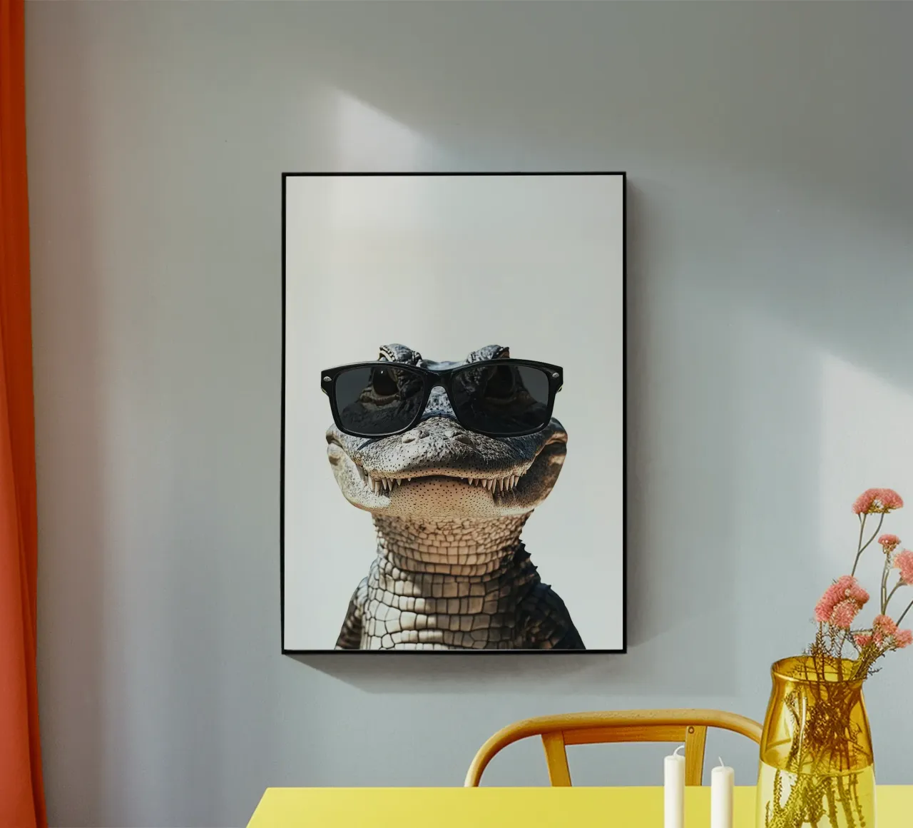 occhiali da sole alligatore rettile animale plexiglass da James Isaac Jackson