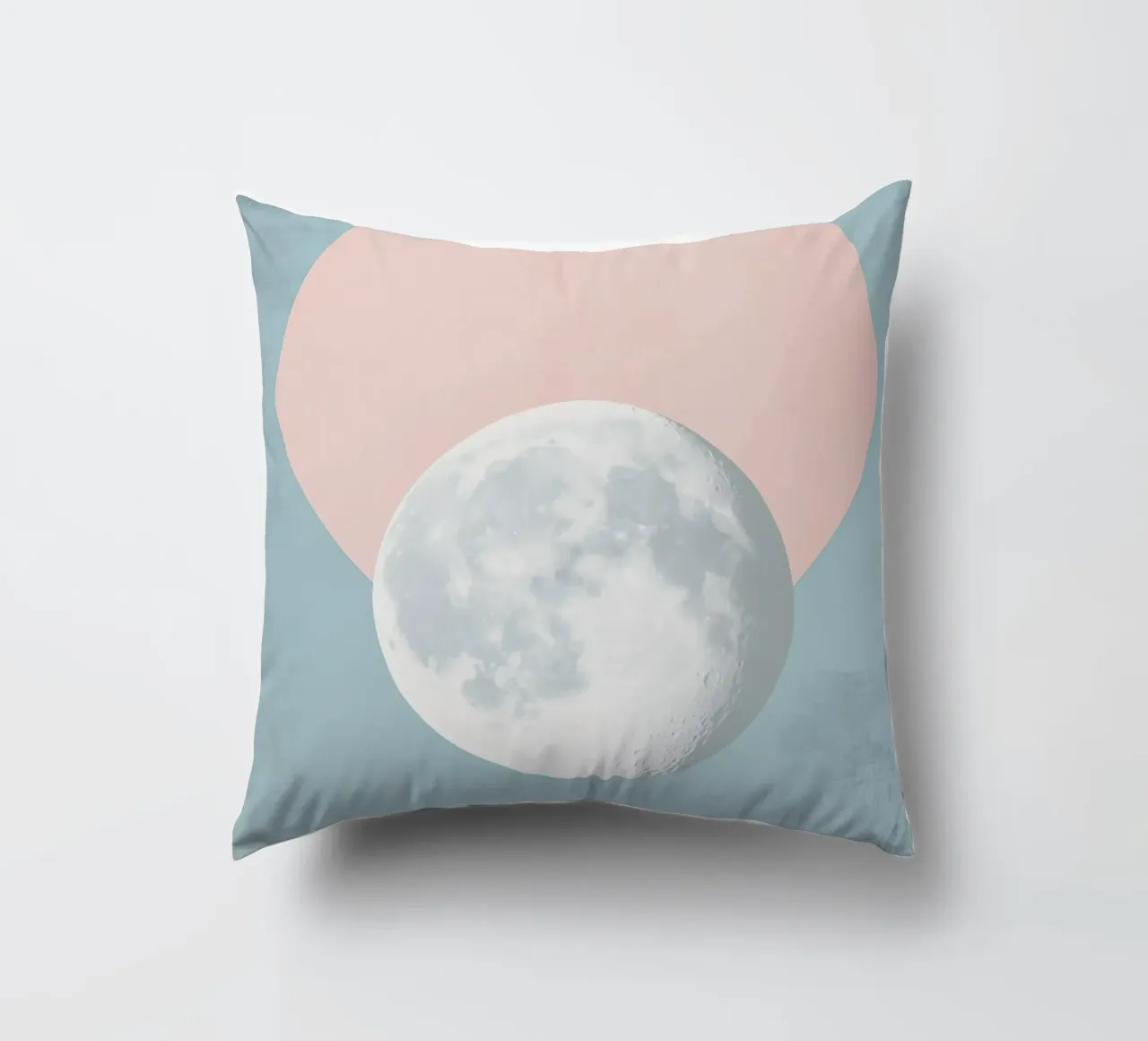 Luna pastello in cerchio cuscino da Carinaprint