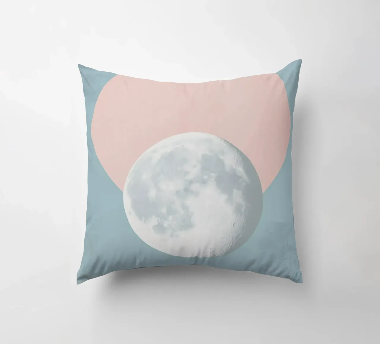 Luna pastello in cerchio cuscino da Carinaprint