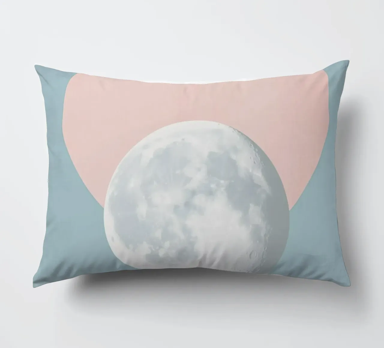 Luna pastello in cerchio cuscino da Carinaprint