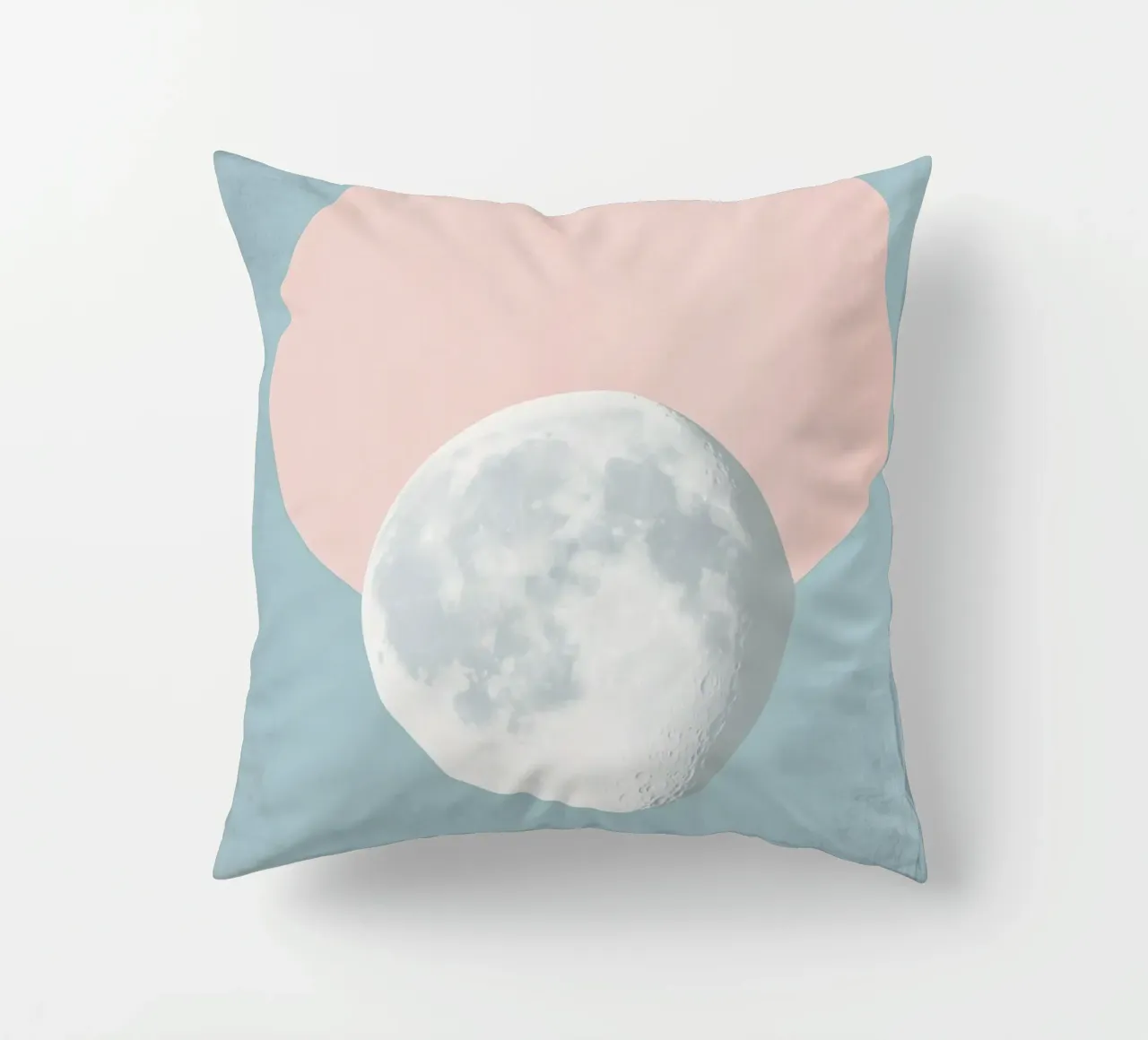 Luna pastello in cerchio cuscino da Carinaprint