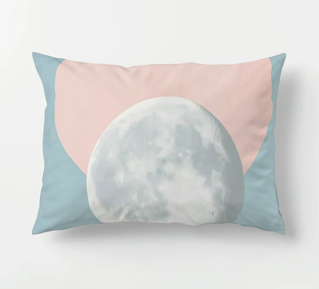 Luna pastello in cerchio cuscino da Carinaprint