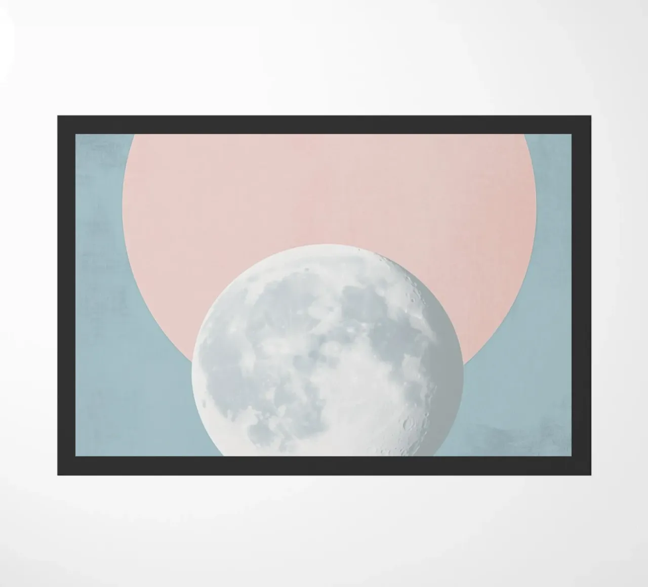 Luna pastello in cerchio zerbino da Carinaprint