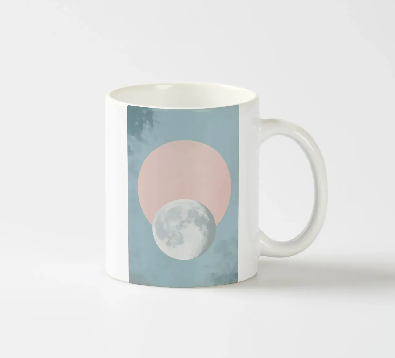 Luna pastello in cerchio tazza in ceramica da Carinaprint
