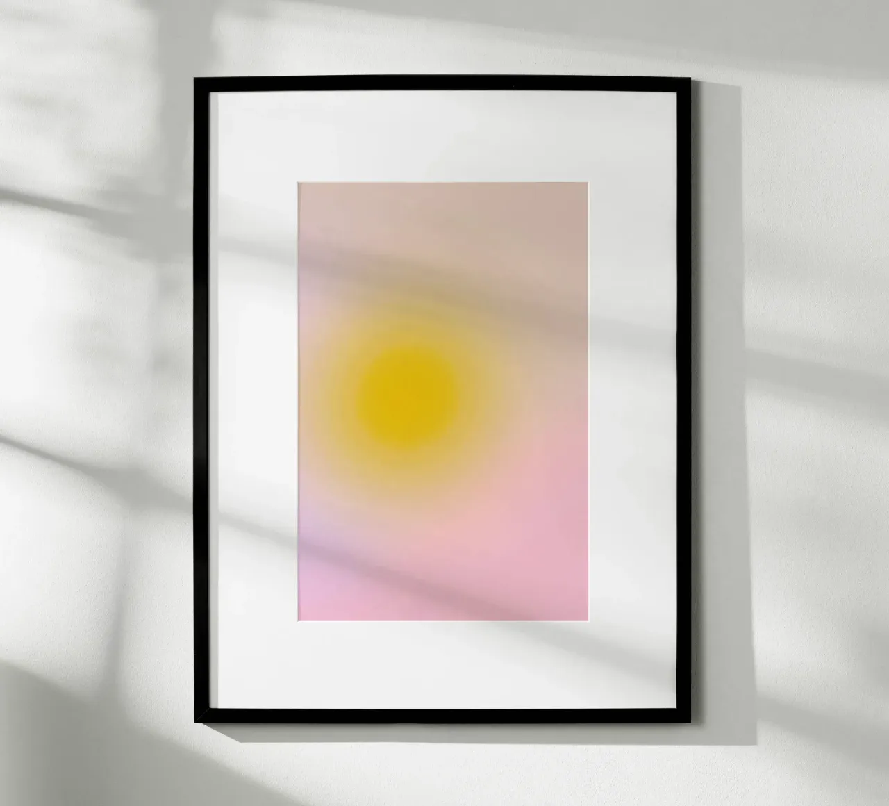 Morning Silence I Gradient poster con telaio in alluminio da Galaxy Eyes