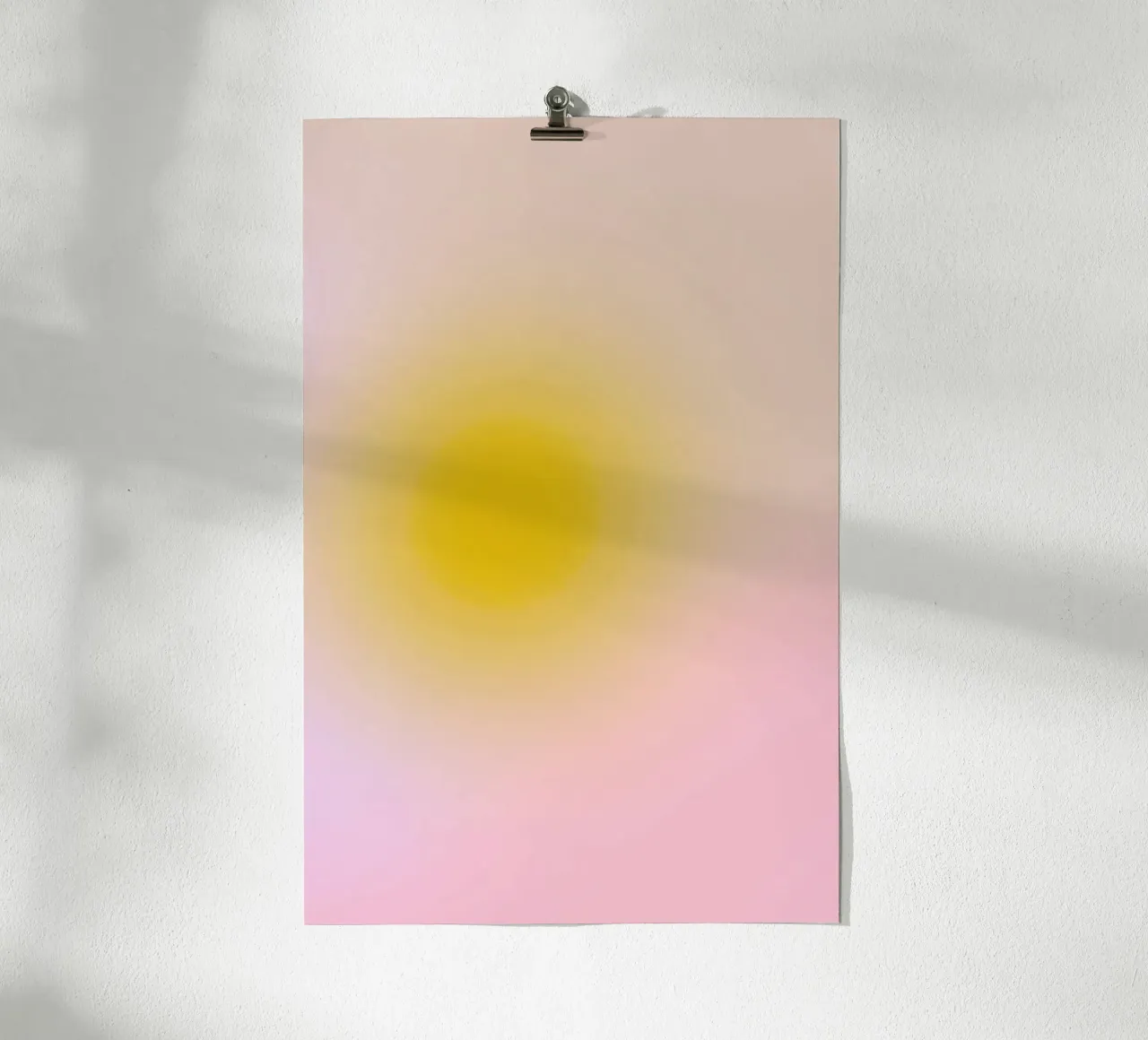 Morning Silence I Gradient poster con telaio in alluminio da Galaxy Eyes