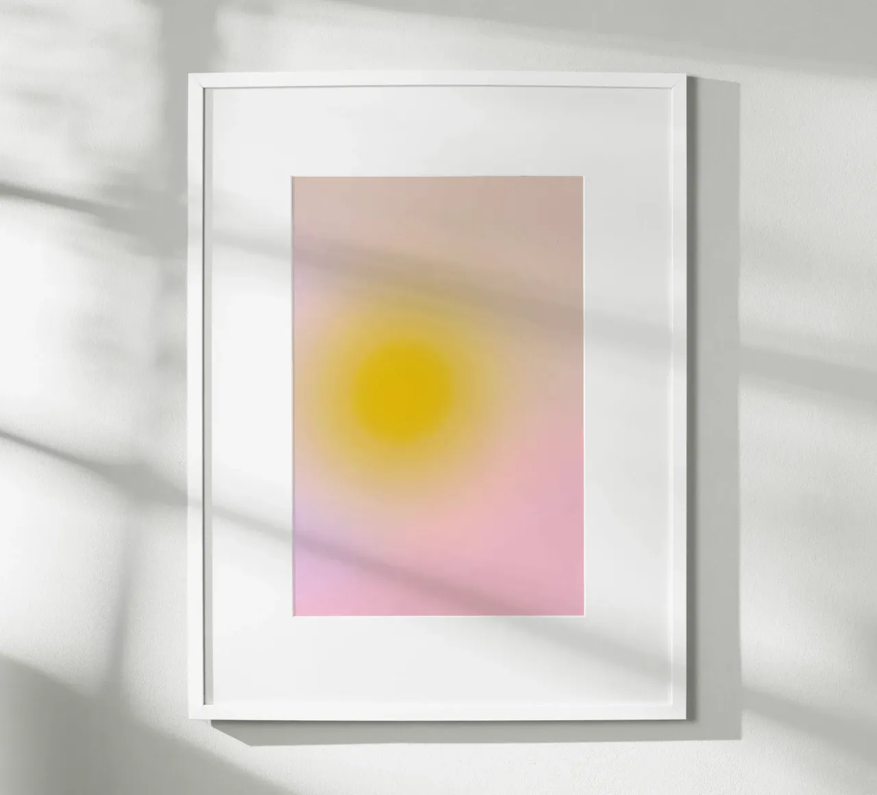 Morning Silence I Gradient poster con telaio in alluminio da Galaxy Eyes