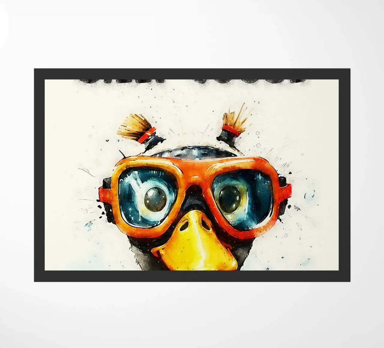 gafas de buceo eslogan felpudo de RJ Peterson-Animal
