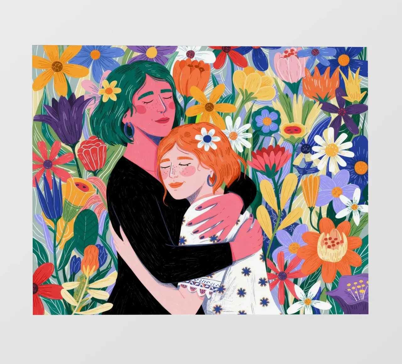 Floral Embrace Harmony photo wallpaper by Silent Hue