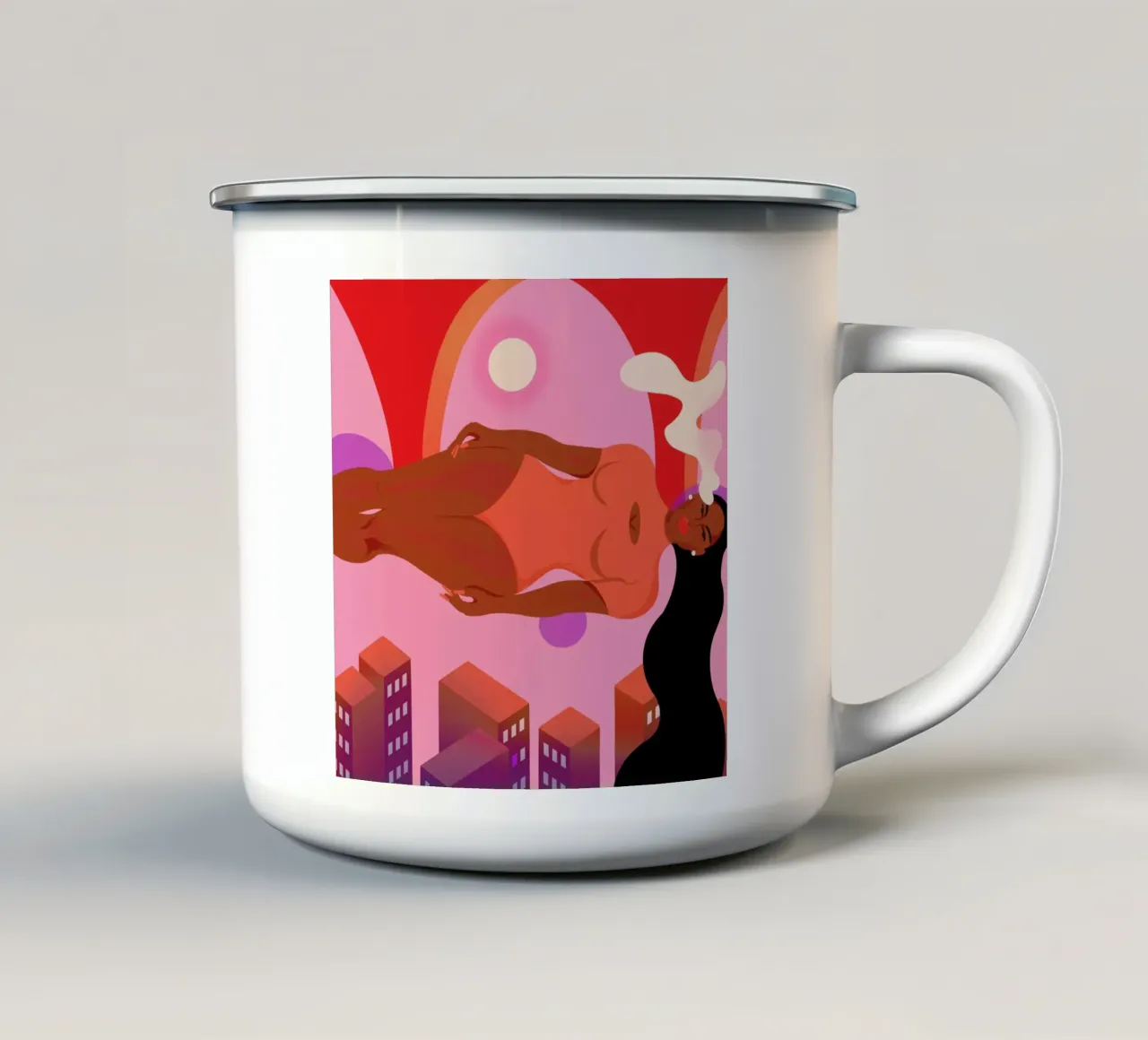 Dreams tazza in smalto da Kika illu