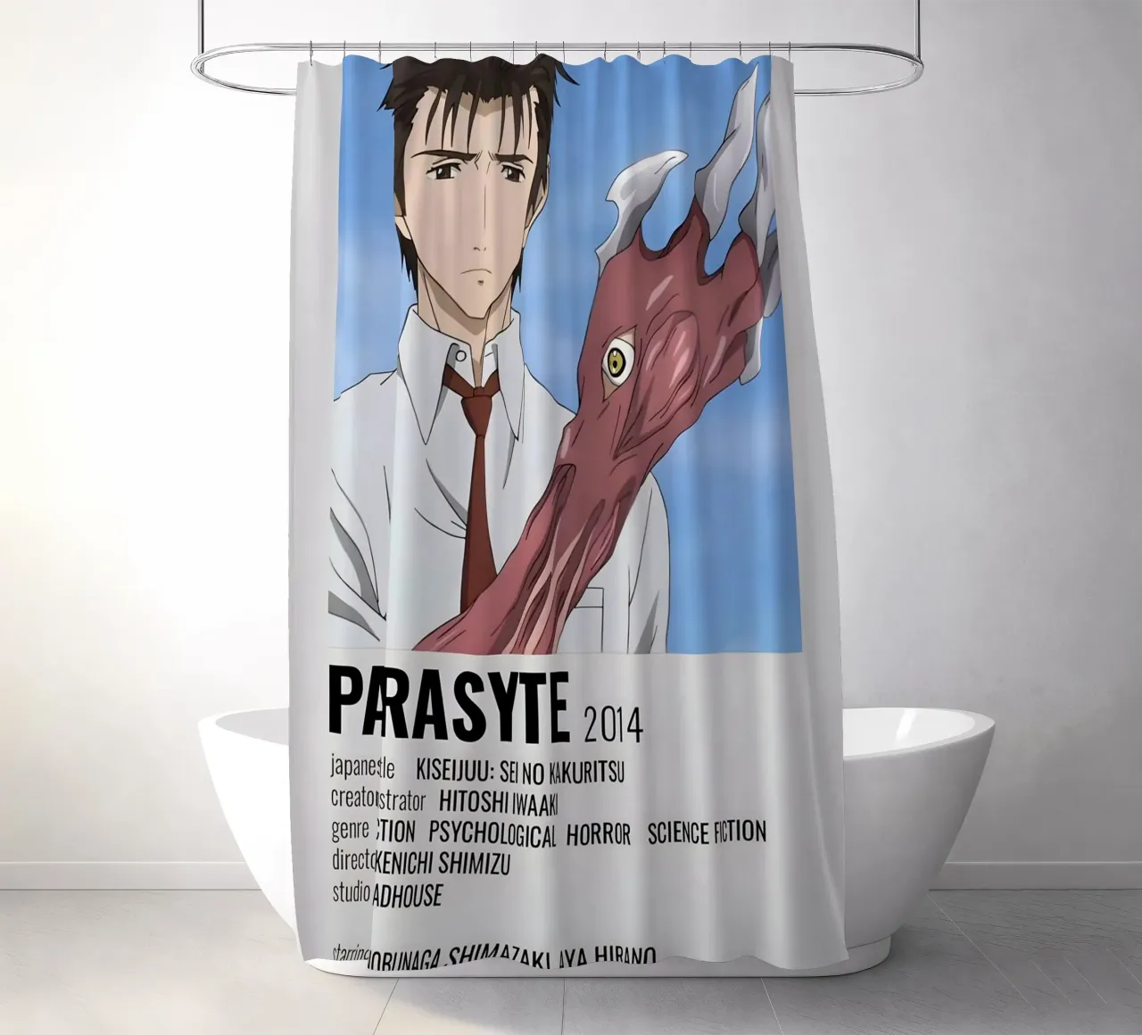 PARASYTE  2014 shower curtain by Totoya