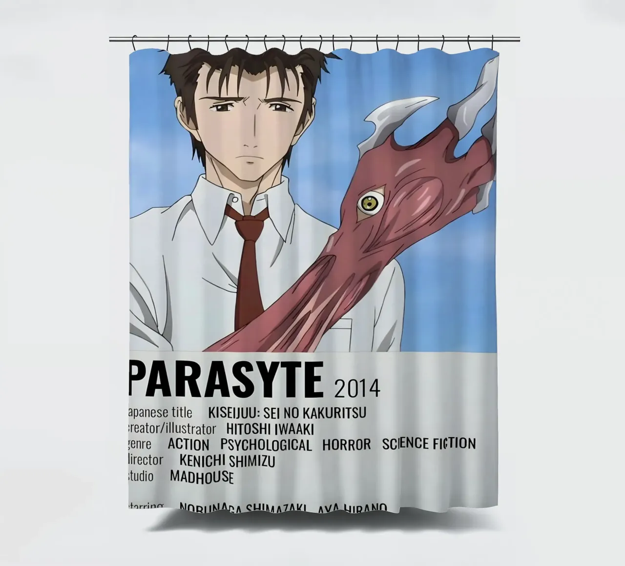 PARASYTE  2014 shower curtain by Totoya