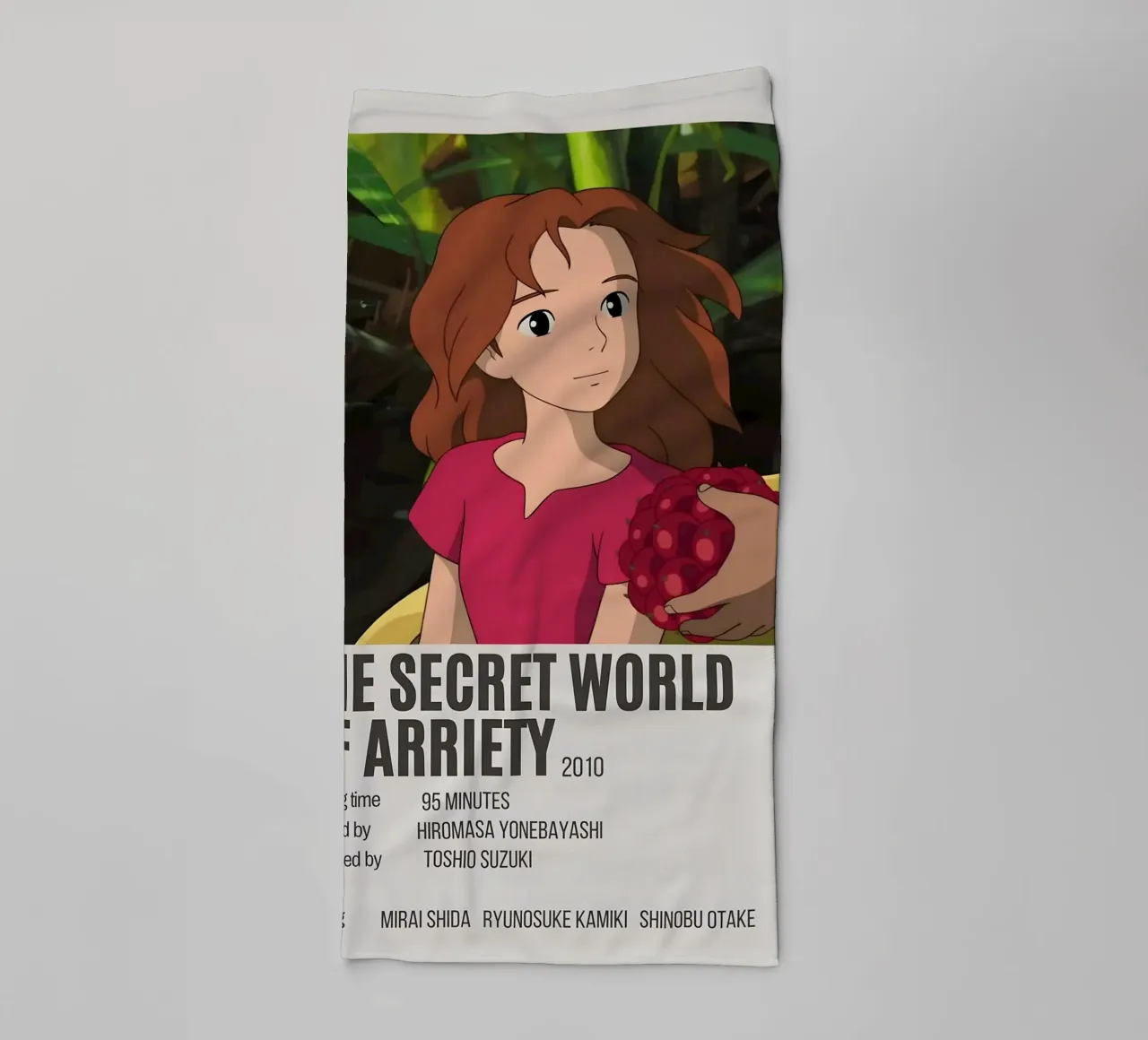 THE SECRET WORLD OF ARRIETY 2010 towel by Totoya