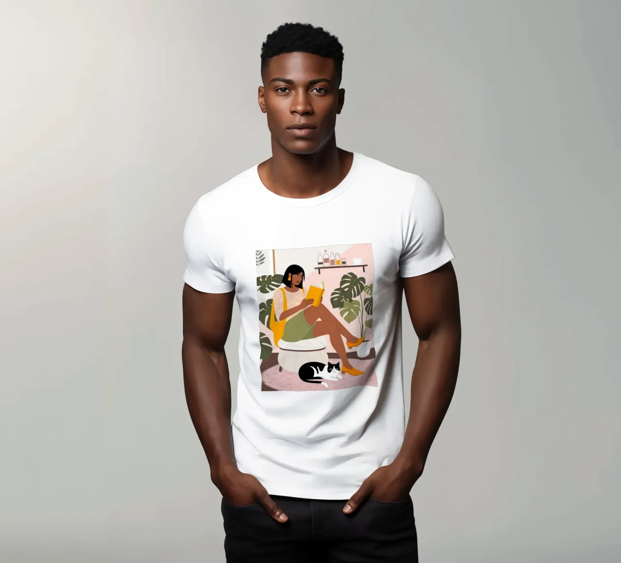 Coin lecture confortable t-shirt de Silent Hue