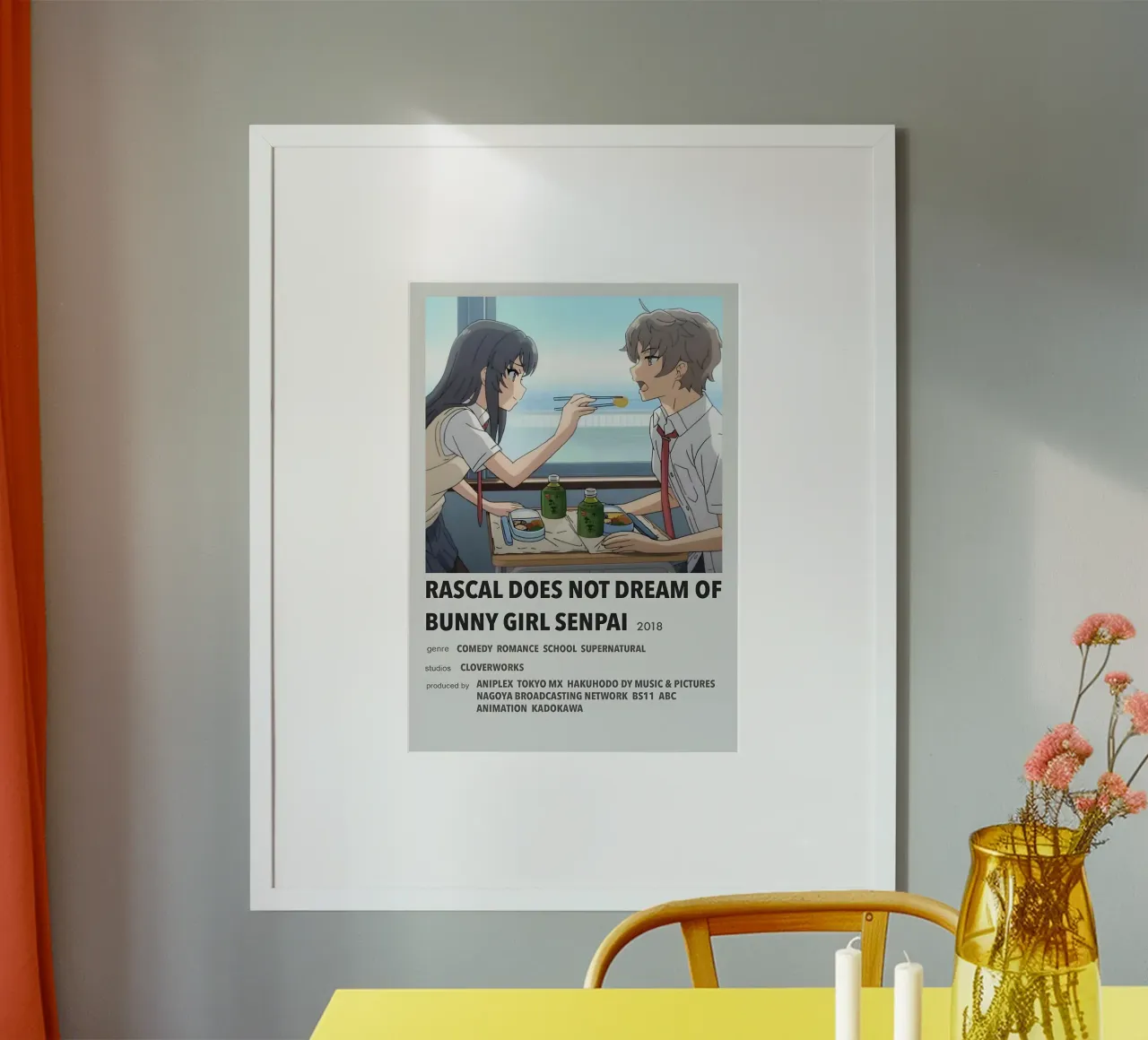 RASCAL DOES NOT DREAM OF BUNNY GIRL SENPAI 2018 poster da Totoya