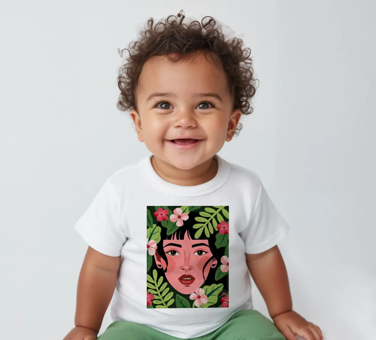 Lush Floral Enchantment baby t-shirt by Silent Hue