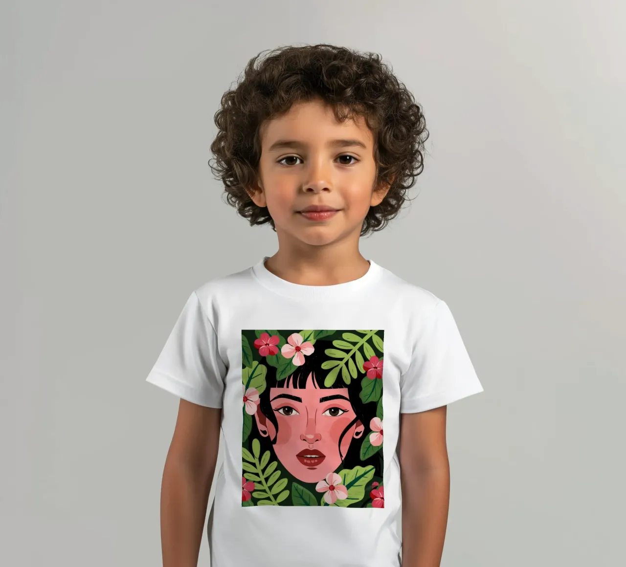 Lush Floral Enchantment kids t-shirt by Silent Hue