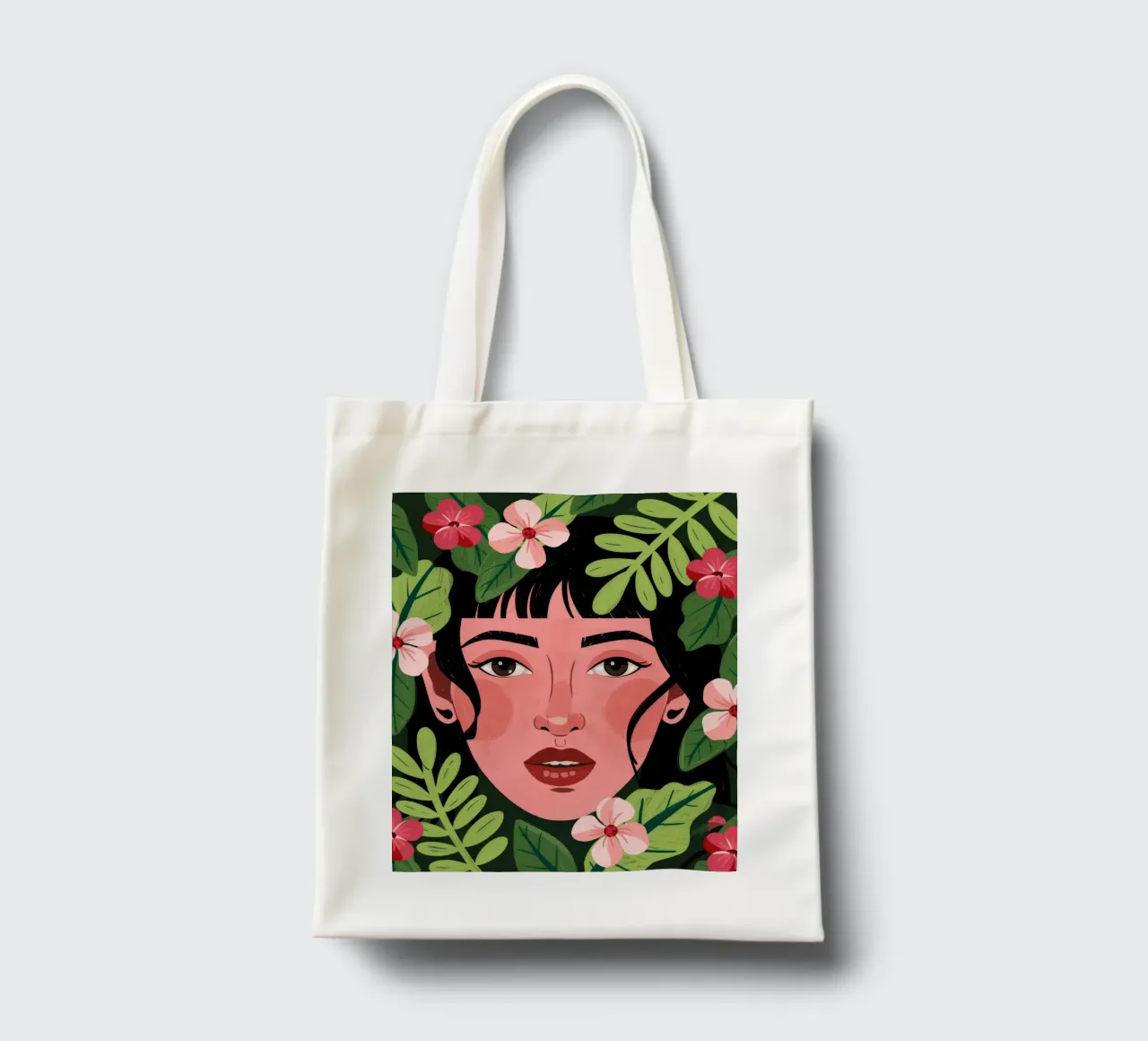 Lush Floral Enchantment tote bag by Silent Hue