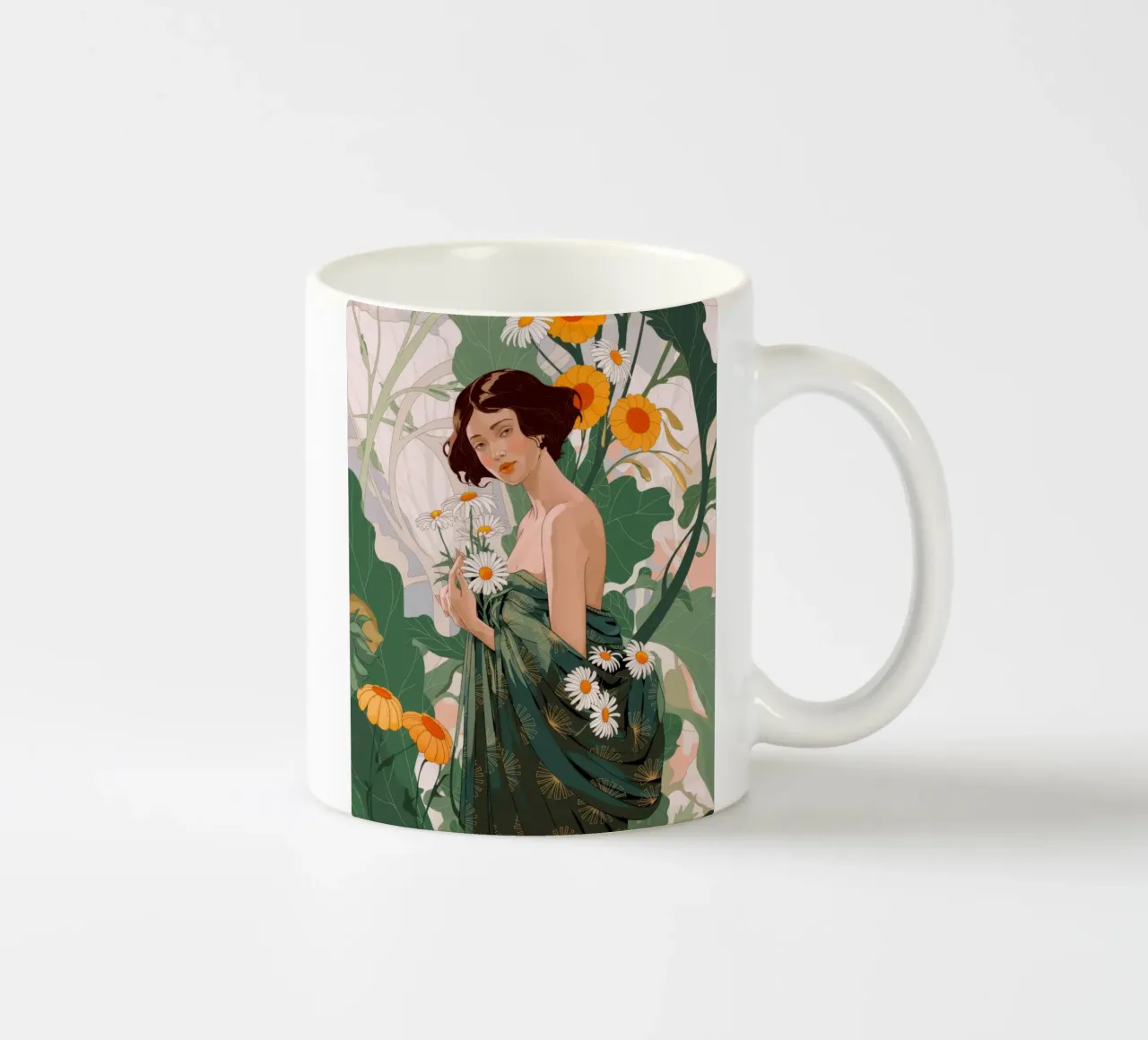 Grazia floreale eterea tazza in ceramica da Silent Hue