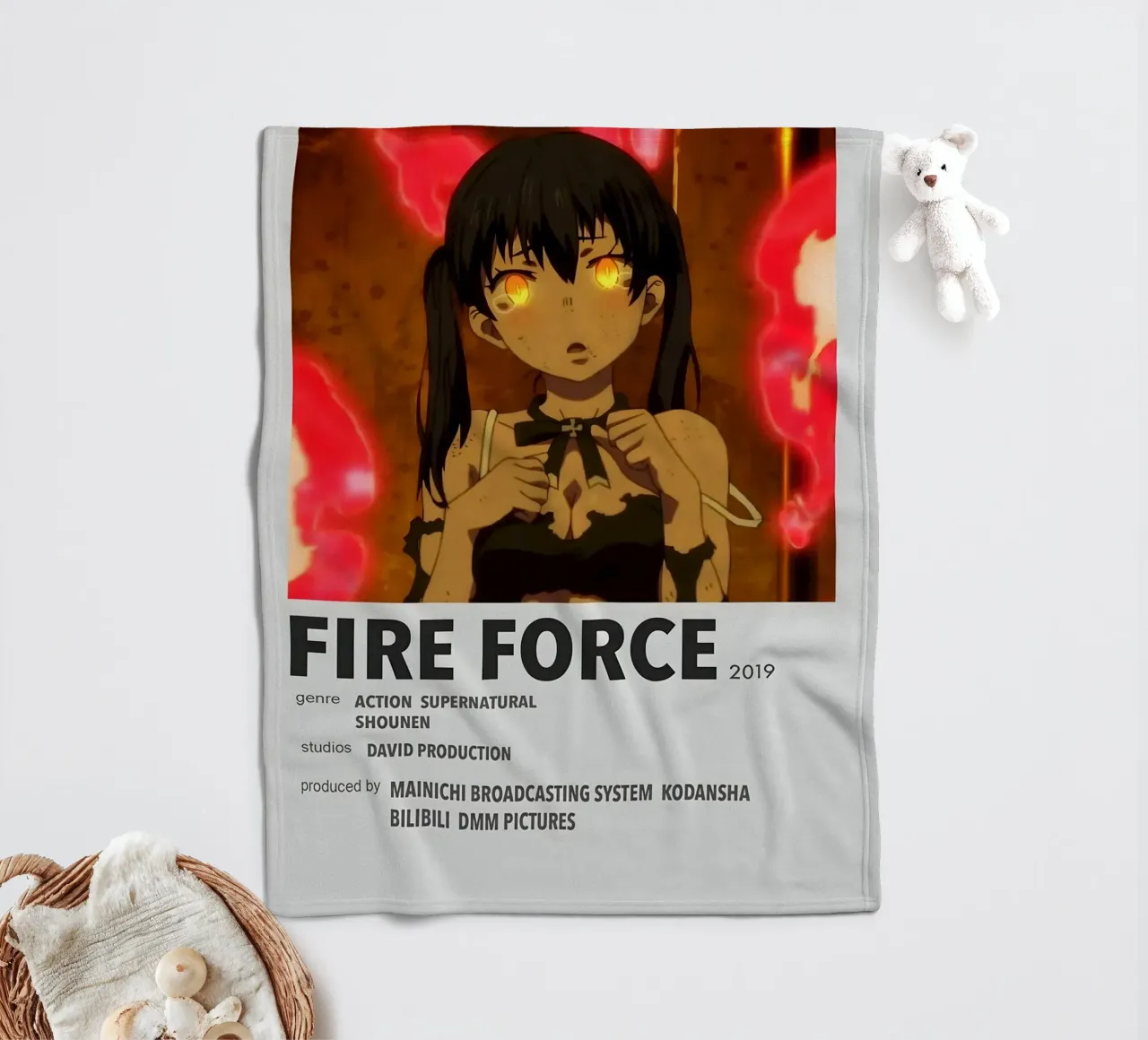 FIRE FORCE 2019 coperta in pile da Totoya