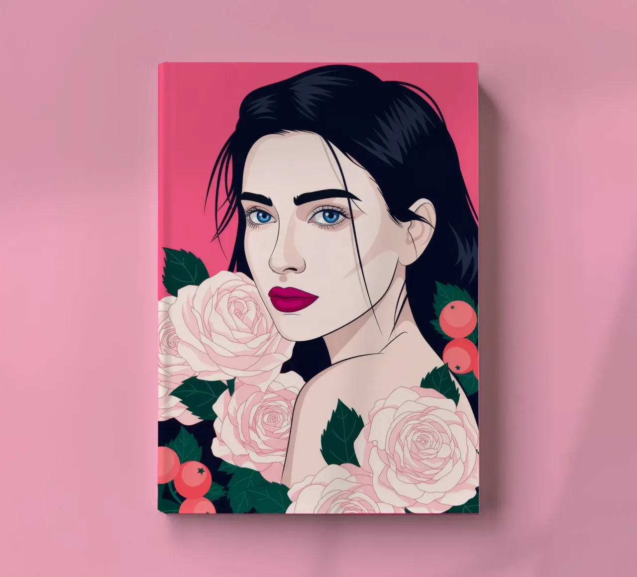 Rose Petal Elegance notebook by Silent Hue