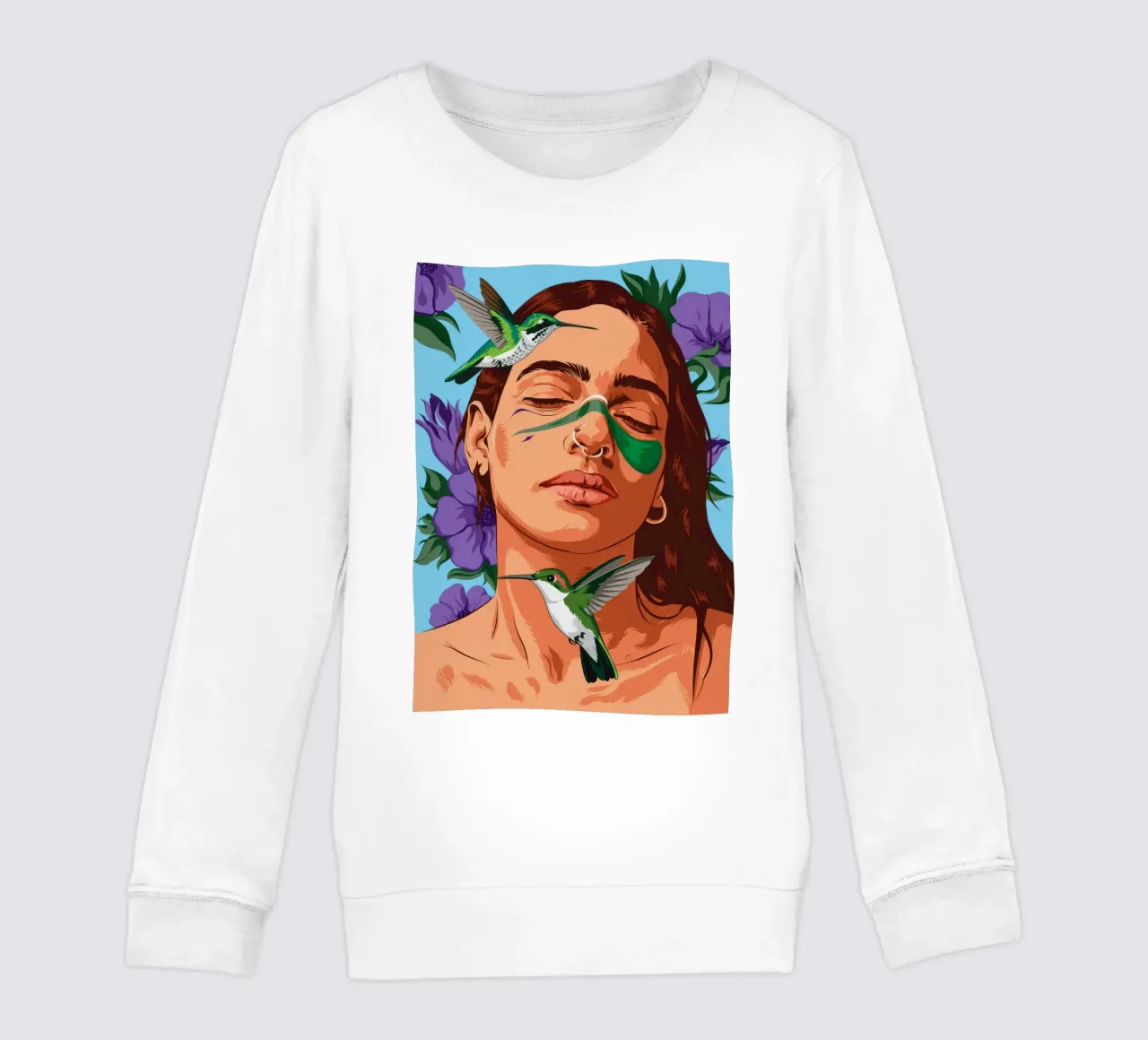 Nature's Embrace kids sweatshirt by Silent Hue