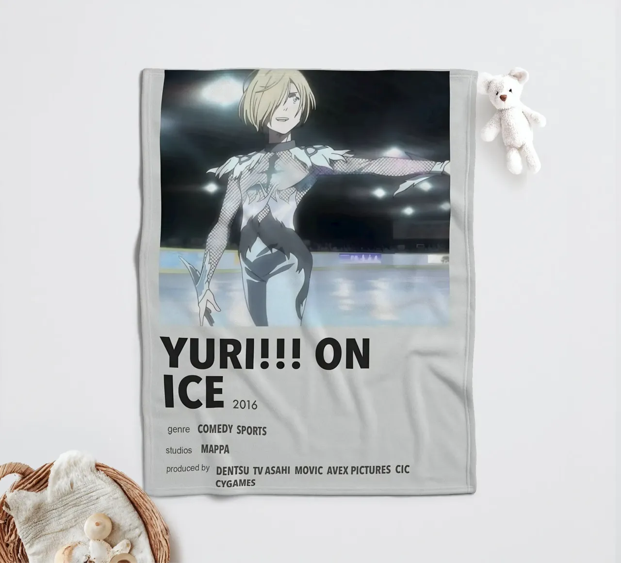 YURI!!! ON ICE  2016 coperta in pile da Totoya