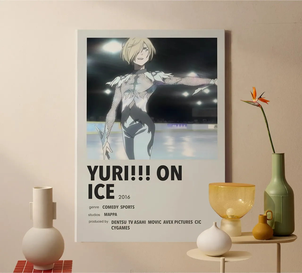 YURI!!! ON ICE  2016 tela con Cornice a cassetta da Totoya
