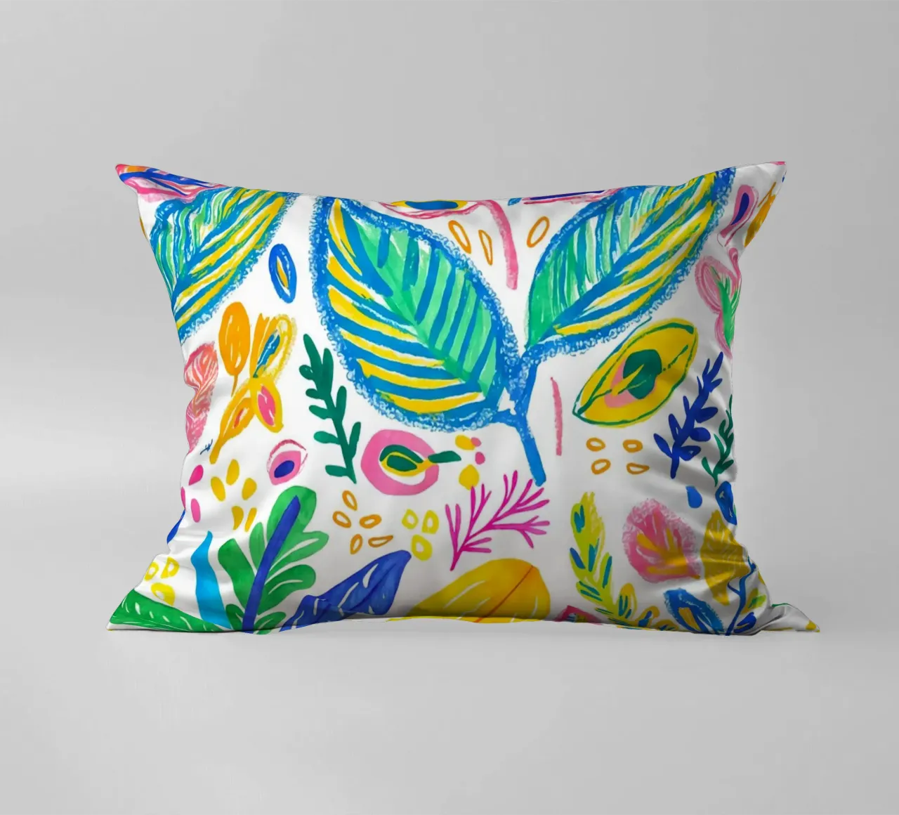 Bold Pop Doodle Botanical Summer Vibes cuscino da Andrea Haase Modern Home